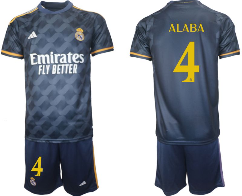 Men 2023-2024 Club Real Madrid away blue #4 Soccer Jerseys->real madrid jersey->Soccer Club Jersey